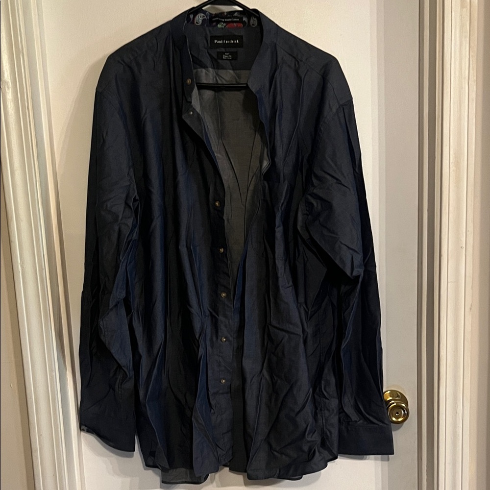 Paul Fredrick Men's Dark Gray Shirt Jacket💫Fridays price